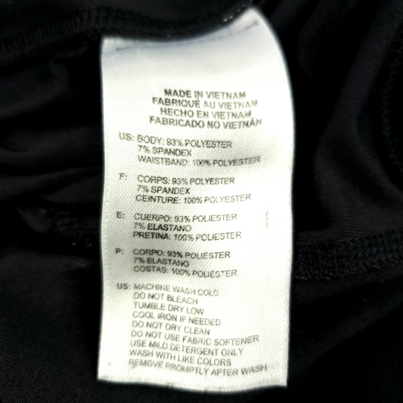 Adidas Womens Black Gray Capri Leggings SzM - Picture 5 of 9